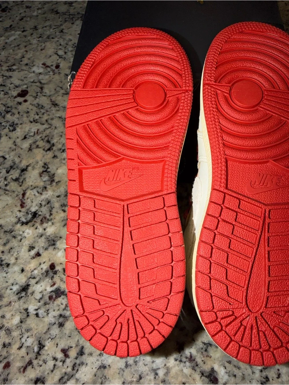 Size 13c Jordan 1 Retro High OG Rare Air Sail Cinnabar (PS) SKU FD2597-100